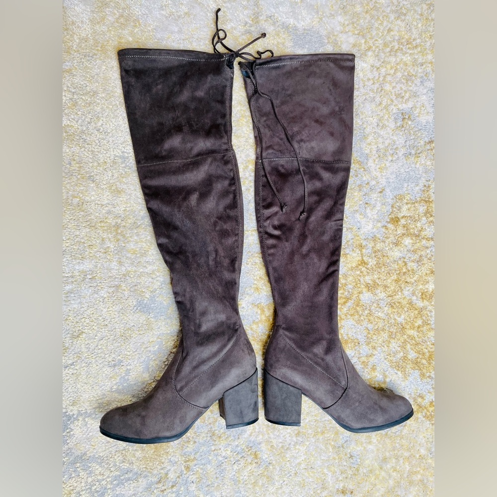 Over The Knee Tie Back Boots